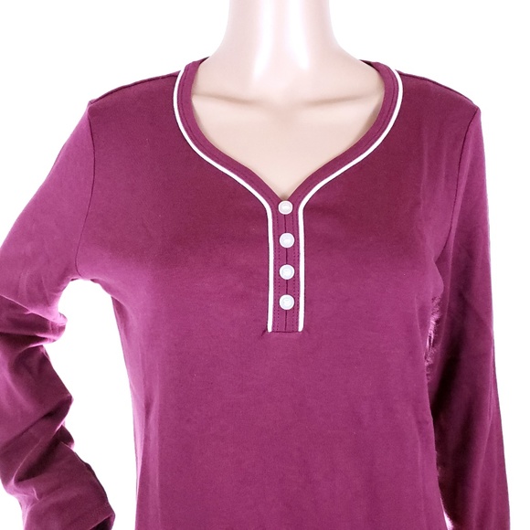 Intimate Essentials Women 100% Cotton Sleepshirt Top Size S - NWT - Picture 3 of 5